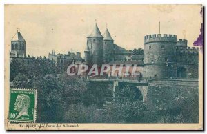 Old Postcard Metz Porte des Allemands