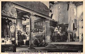 BR72689 bethlehem interior of the church of the nativity  israel