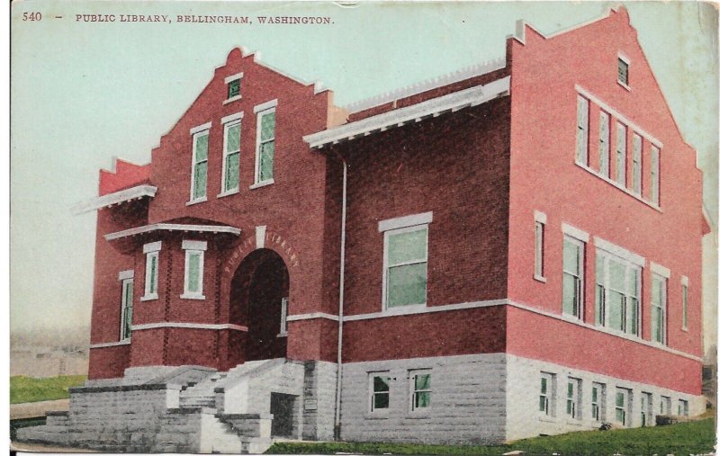 Public Library, Bellingham, Wa, Mint (PC1732)