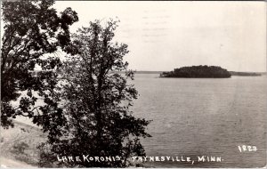 Paynesville Minnesota MN RPPC Lake Koronis 1940 to Great Falls MT Postcard Y8