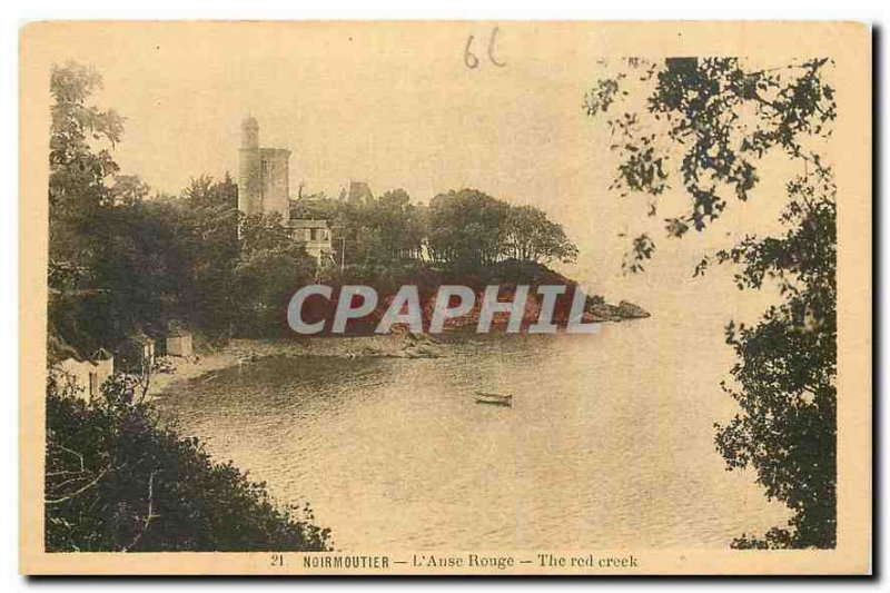 Old Postcard Noirmoutier Anse Rouge