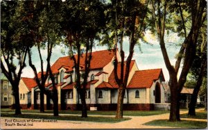 Postcard First Church of Christ Scientist in South Bend, Indiana