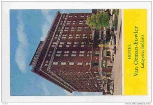 Hotel Van Orman Fowler, Lafayette, Indian, 40-60s