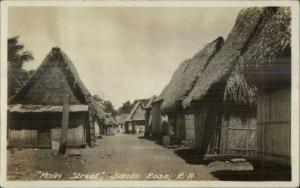 Caribbean? Main St. Santa Rosa R.P. c1920s Real Photo Postcard