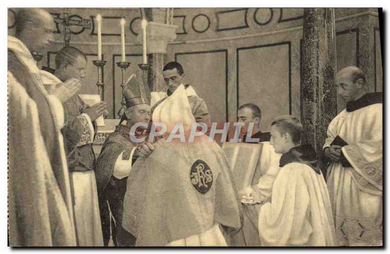 Old Postcard priesthood Imposition of the Chasuble Repliee