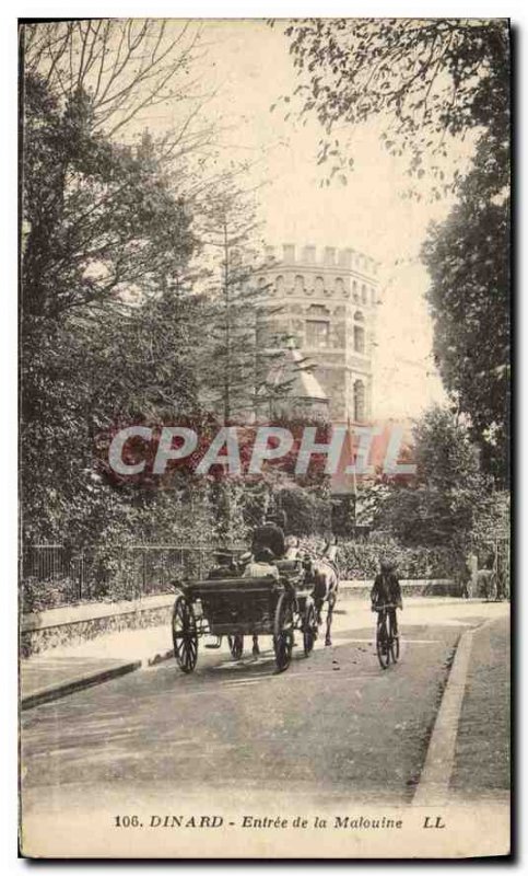 Postcard Old Emerald Coast Dinard Entree de la Malouine