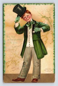 Ellen Clapsaddle Irish Top O The Mornin To You St Patricks 1909 DB Postcard M14