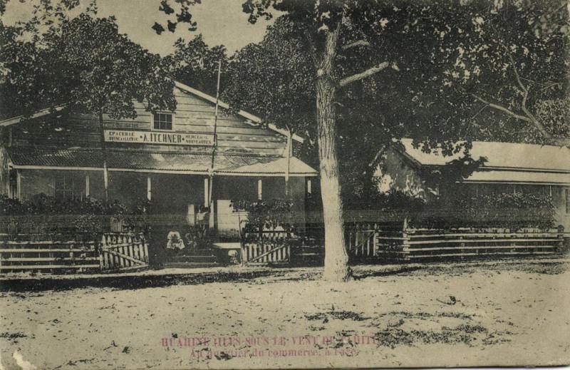 french polynesia, Society Islands, HUAHINE FARE, Commercial District (1899)