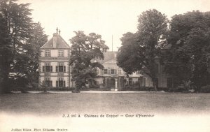 Vintage Postcard 1910's Chateau de Coppet Cour D'Honneur Castle Courtyard France