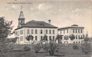 Hallock Minnesota High School Vintage Postcard AA92063