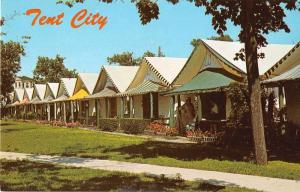 Ocean Grove New Jersey birds eye view Tent City vintage pc Z21741