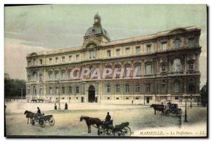 Old Postcard Marseille The Prefecture