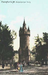 Germany Frankfurt am Main Eschenheimer Turm Vintage Postcard 03.78