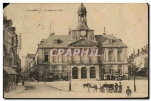 Old Postcard Chaumont The Hotel de Ville