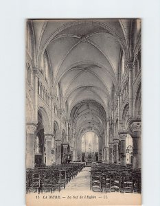 Postcard La Nef de l'Eglise, La Mure, France