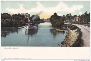 Boat, Ronneby, Sweden, 1900-1910s