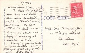 Vintage Postcard 1954 The Rose Cottage Garden Landscape Cape Cod Massachusetts