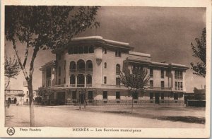 Morocco Meknes Les Services Municipaux Vintage Postcard 04.09