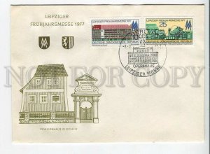 445606 EAST GERMANY GDR 1977 year FDC Fair in Leipzig