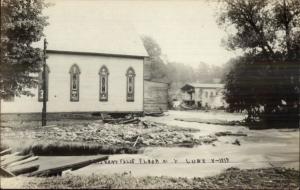 Oriskany Falls NY June 1917 Flood Real Photo Postcard jrf