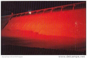 Washington Spokane Grand Coulee Dam In Red