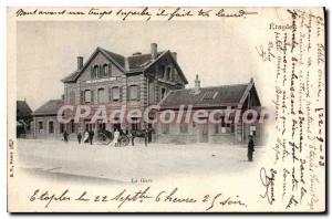 Postcard Old Train Etaples