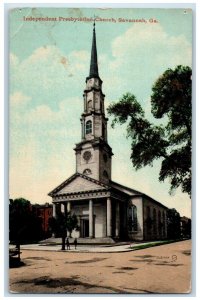 c1910 Independent Presbyterian Church Savannah Georgia GA Antique Postcard