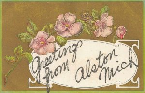 Greetings from Alston, Michigan, 1909  Postcard