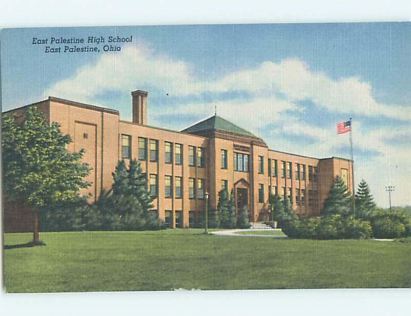 Unused Linen HIGH SCHOOL East Palestine Ohio OH L9825-22