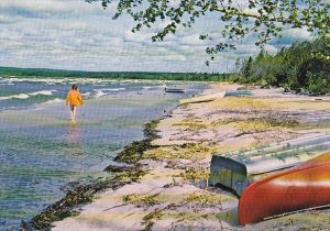 Canada Beach Scene Lesser Slave Lake Alberta