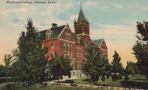 Postcard Wartburg College Clinton Iowa IA