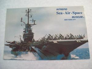Intrepid - New York City, NY  //  Unused Postcard