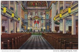 Saint Louis Interior Of Saint Louis Cathedral New Orleans Louisiana