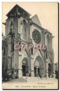 Postcard Montpellier Old Rock Church St
