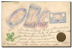 Old Postcard Ticket Piece Gold 10 Francs