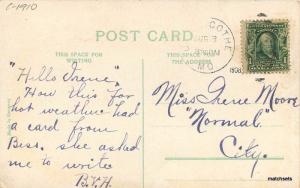 1908 Chillicothe Missouri Washington Street postcard 13156