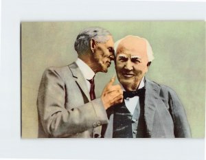 Postcard Henry Ford And Thomas A. Edison, Dearborn, Michigan