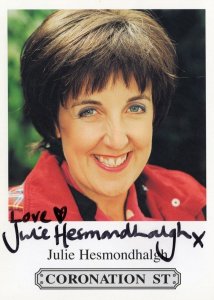Julie Hesmondhalgh Undedicated Coronation Street Hand Signed Cast Card Photo