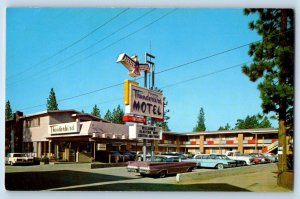 1960 Lake Tahoe California CA Vintage Postcard Thunderbird Motel South Lodge Inn