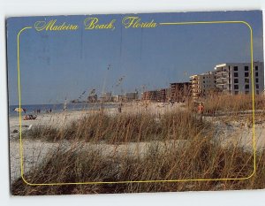 Postcard Beach Scene Madeira Beach Florida USA