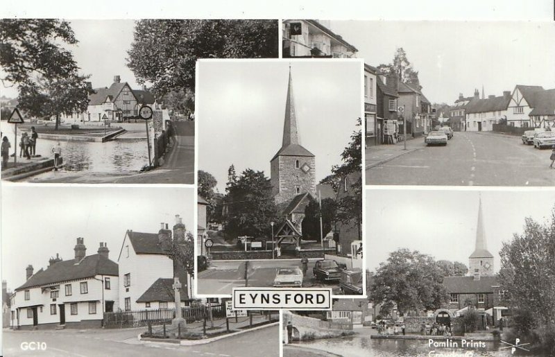 Kent Postcard - Views of Eynsford, Sevenoaks   2132