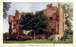 Ruins of Ambler House Jamestown Exposition 1907, Near Norfolk, Virginia, USA ...