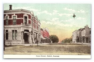 Main Street Beloit Kansas Postcard