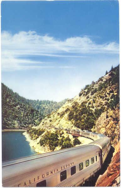 California Zephyr, Feather River Canyon California,Western Pacific