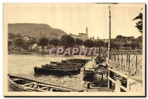 Old Postcard Lake Annecy The pier