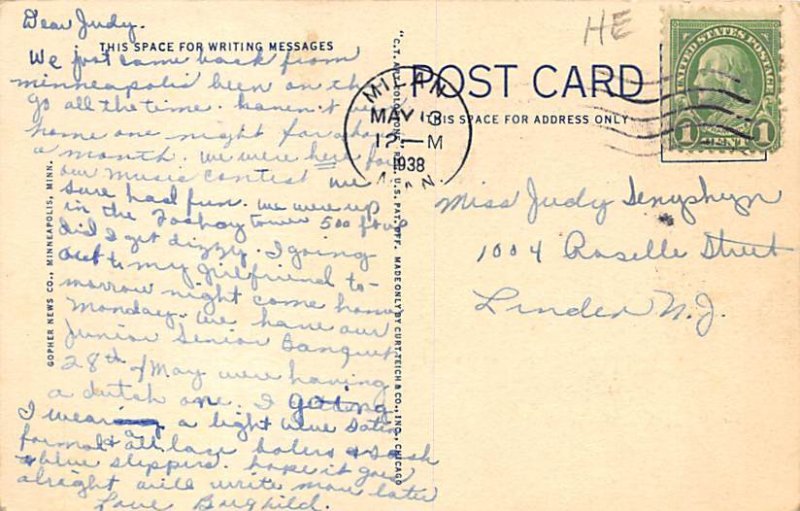 Skyline Skyline  - Minneapolis, Minnesota MN Postcard