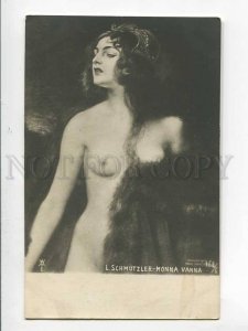 3034907 NUDE Lady w/ Long Hair. By SCHMUTZLER Vintage PC