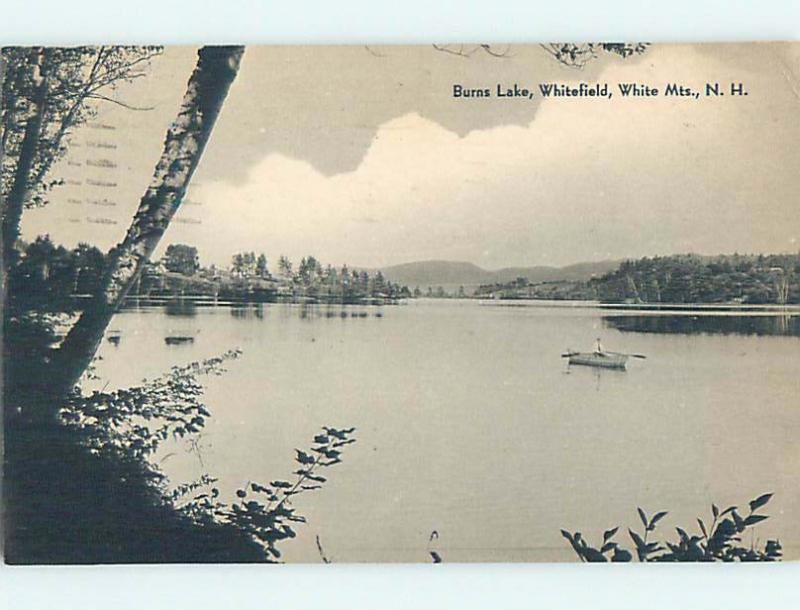 1948 BURNS LAKE Whitefield - White Mountains New Hampshire NH hn4898