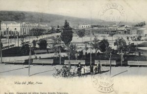 chile, VIÑA DEL MAR, Plaza (1900s) Carlos Brandt Postcard