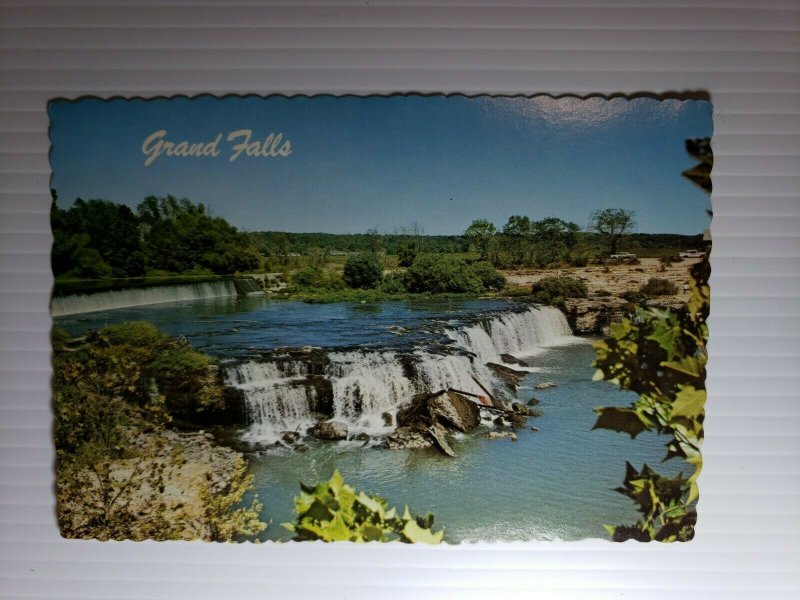 Vintage Postcard Grand Falls Joplin Missouri Shoal Creek 1977 unposted die cut